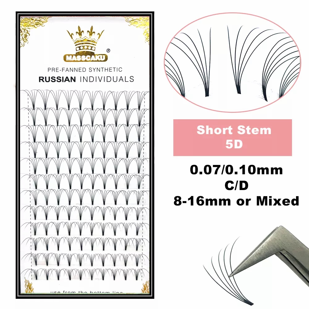 Eyelash Extension Russian - MASSCAKU Premade Russo Volume Stelo Corto