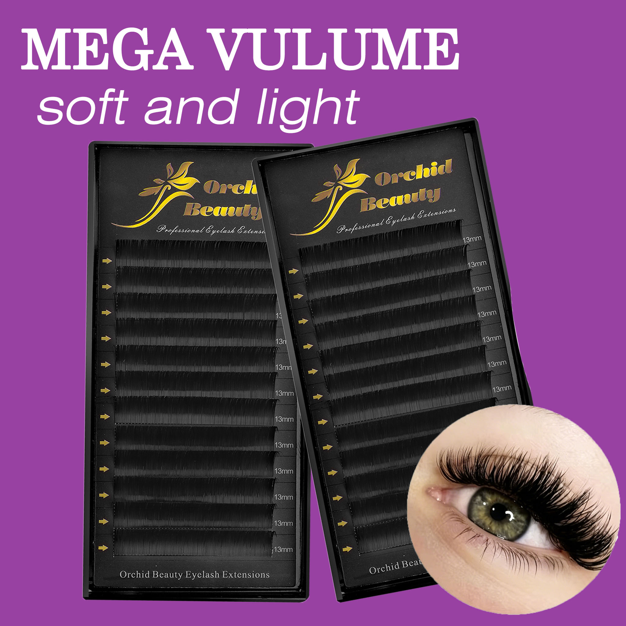 Eyelash Extension Natural Classic - Extension ciglia finte Orchid Classic in