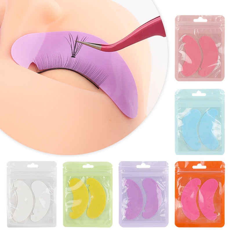 Eyelash Extension Eye Mask - 1/5 Paio di Cuscinetti in Silicone