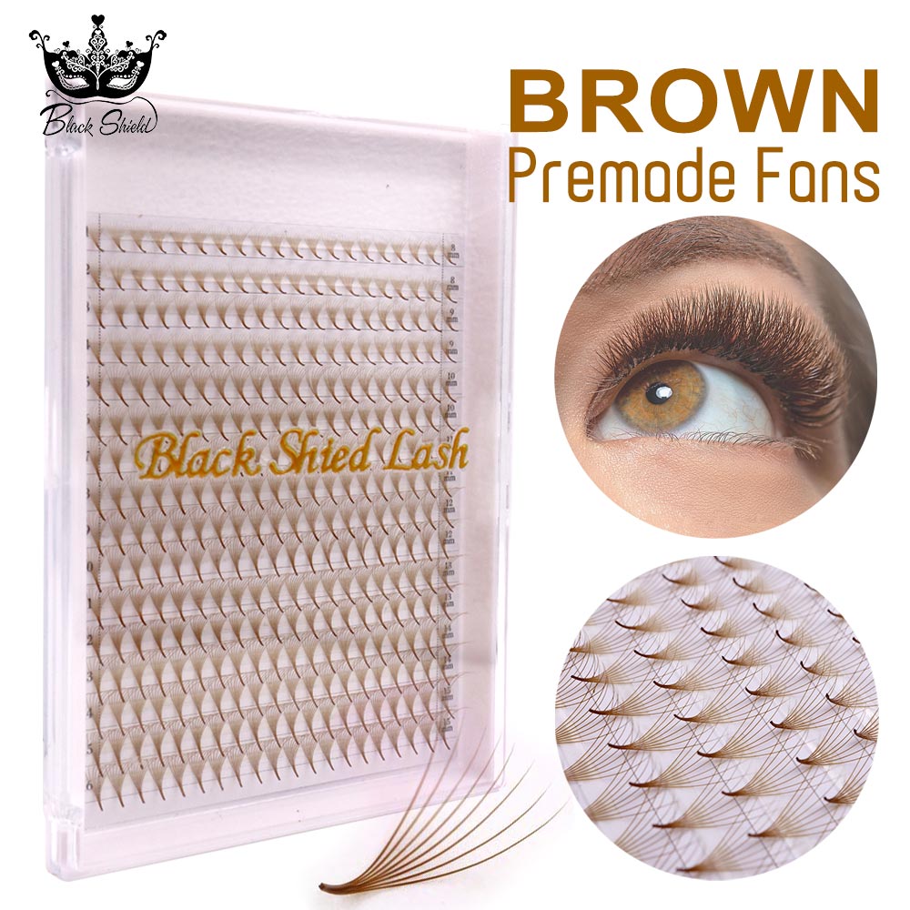 Eyelash Extension Russian - 320 Ventagli Premade Colorati con Base