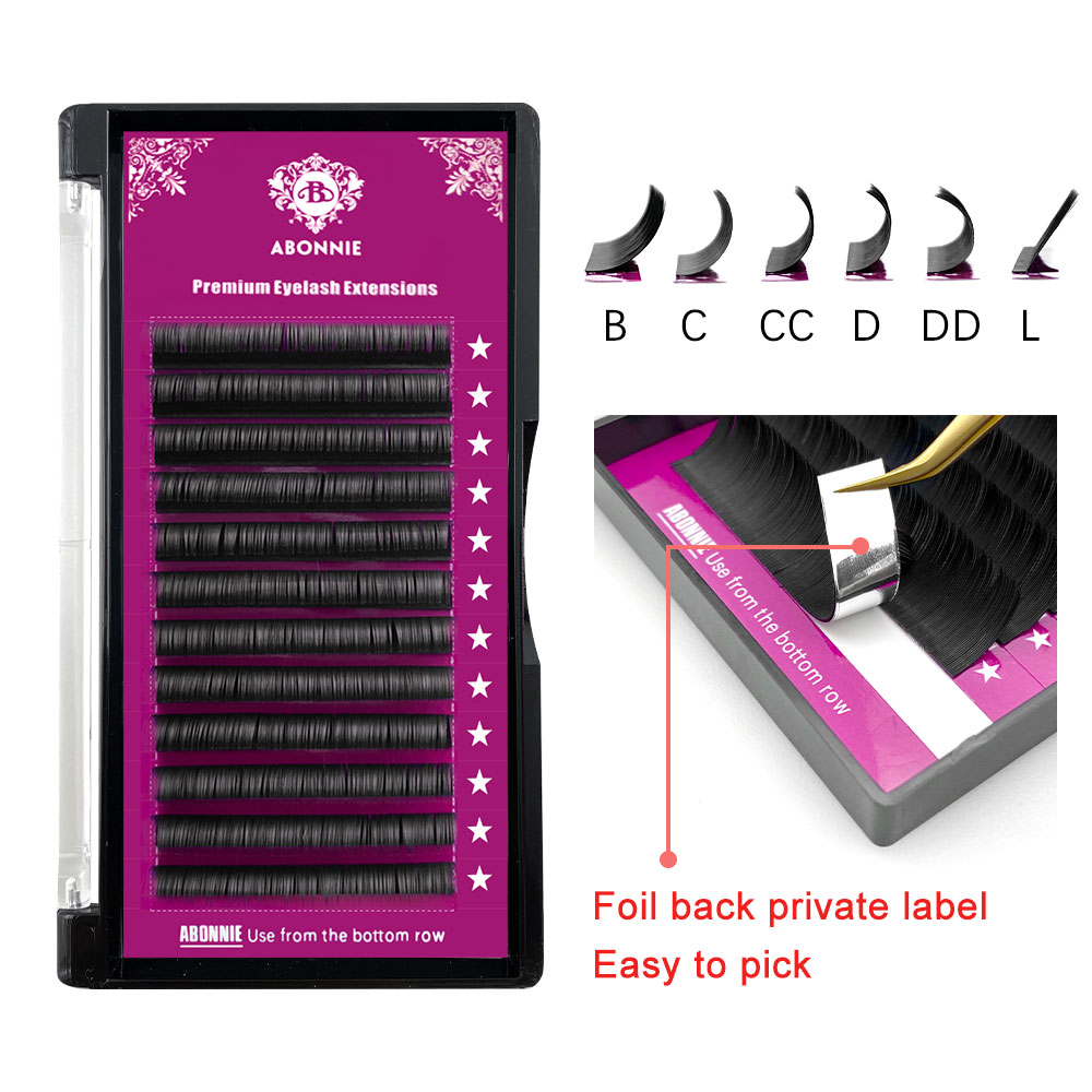 Eyelash Extension Natural Classic - Abonnie B Curl 8-15mm Ciglia finte