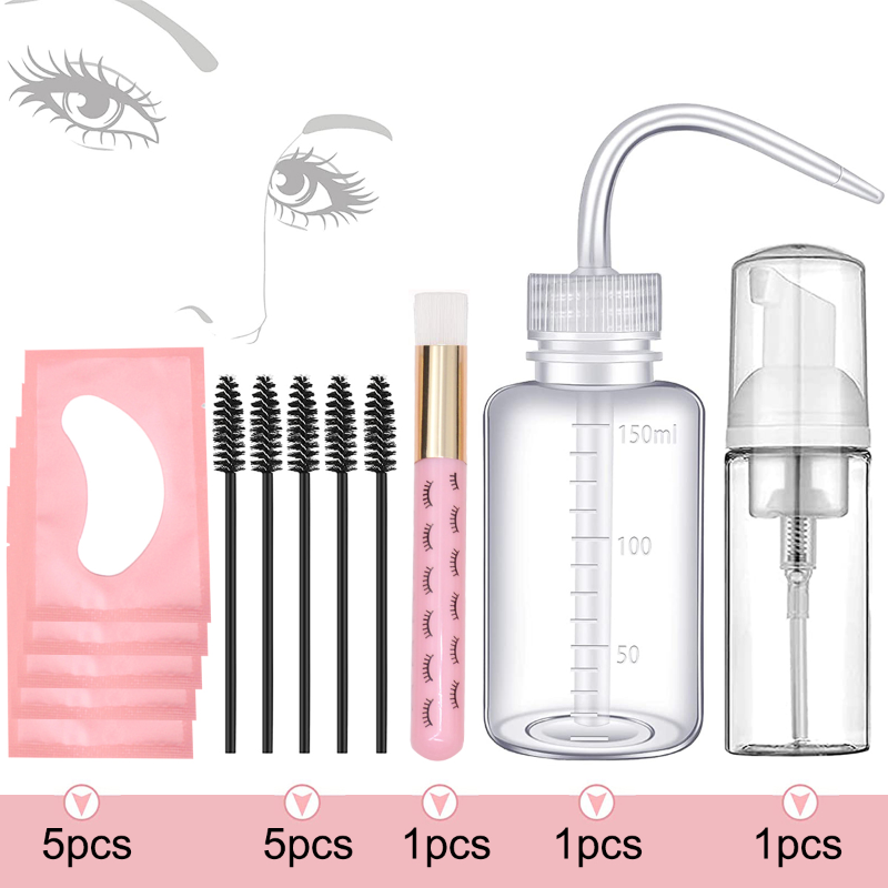 Eyelash Extension Eye Mask - 13 pezzi kit di pulizia estensione