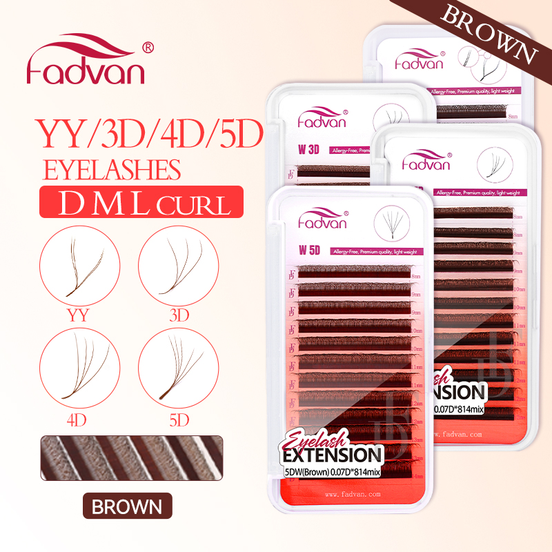 FADVAN Marrone 4D/3D/5D ciglia - Eyelash Extension Yy recensione e prezzo