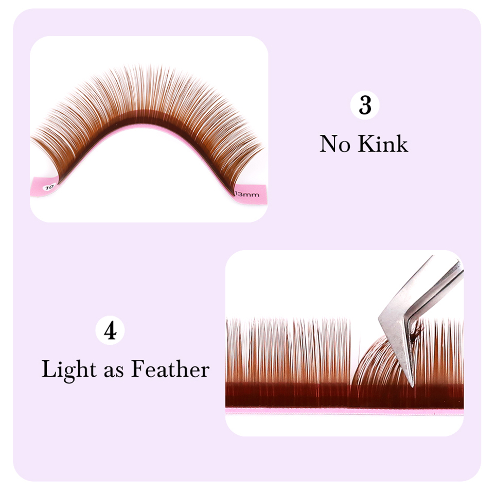 Ciglia color cioccolato cacao  - Eyelash Extension Natural Classic recensione e prezzo